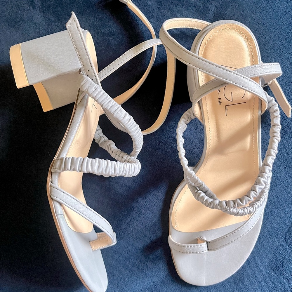 AGL Strappy Heeled Sandals in Periwinkle